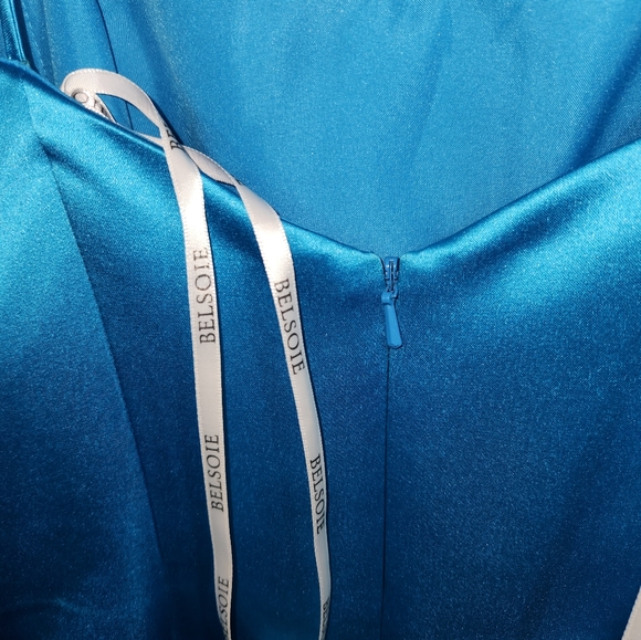 Belsoie evening gown / prom dress - 6 - bright blue/teal - Picture 3 of 8